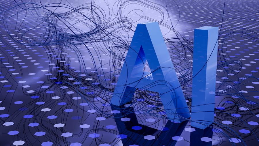 Artificial intelligence neural network visualization representing AI marketing technology