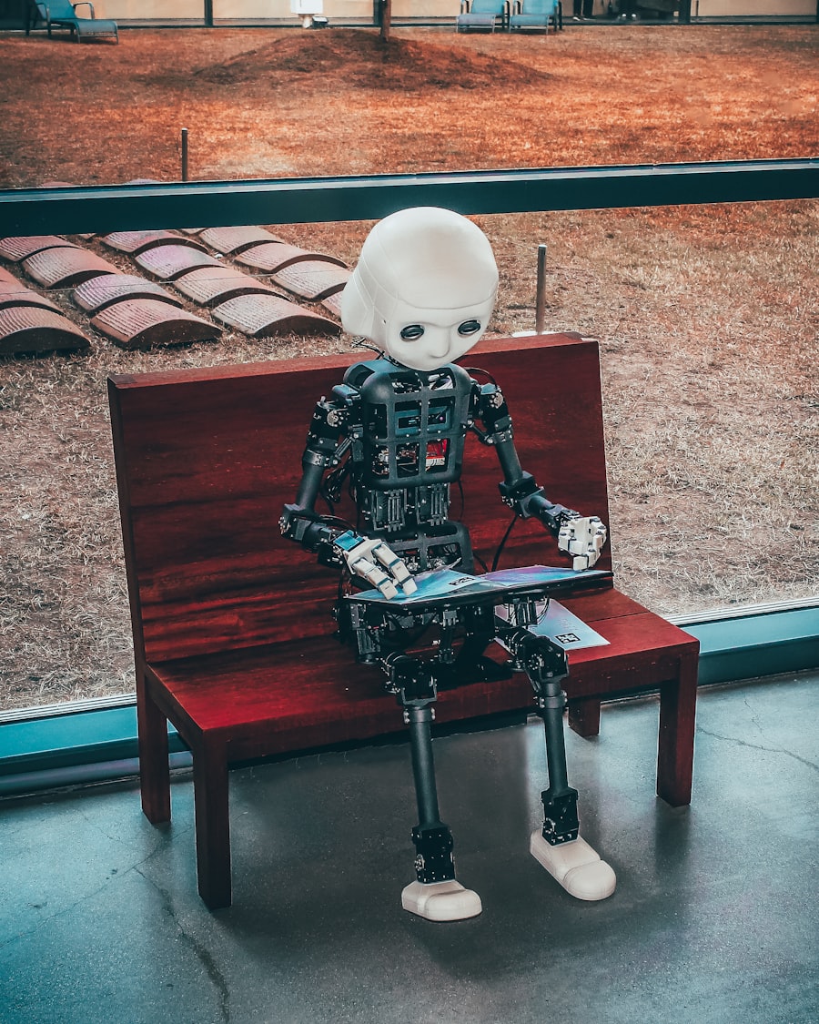 AI robot hand reaching toward human hand symbolizing human-AI collaboration in marketing